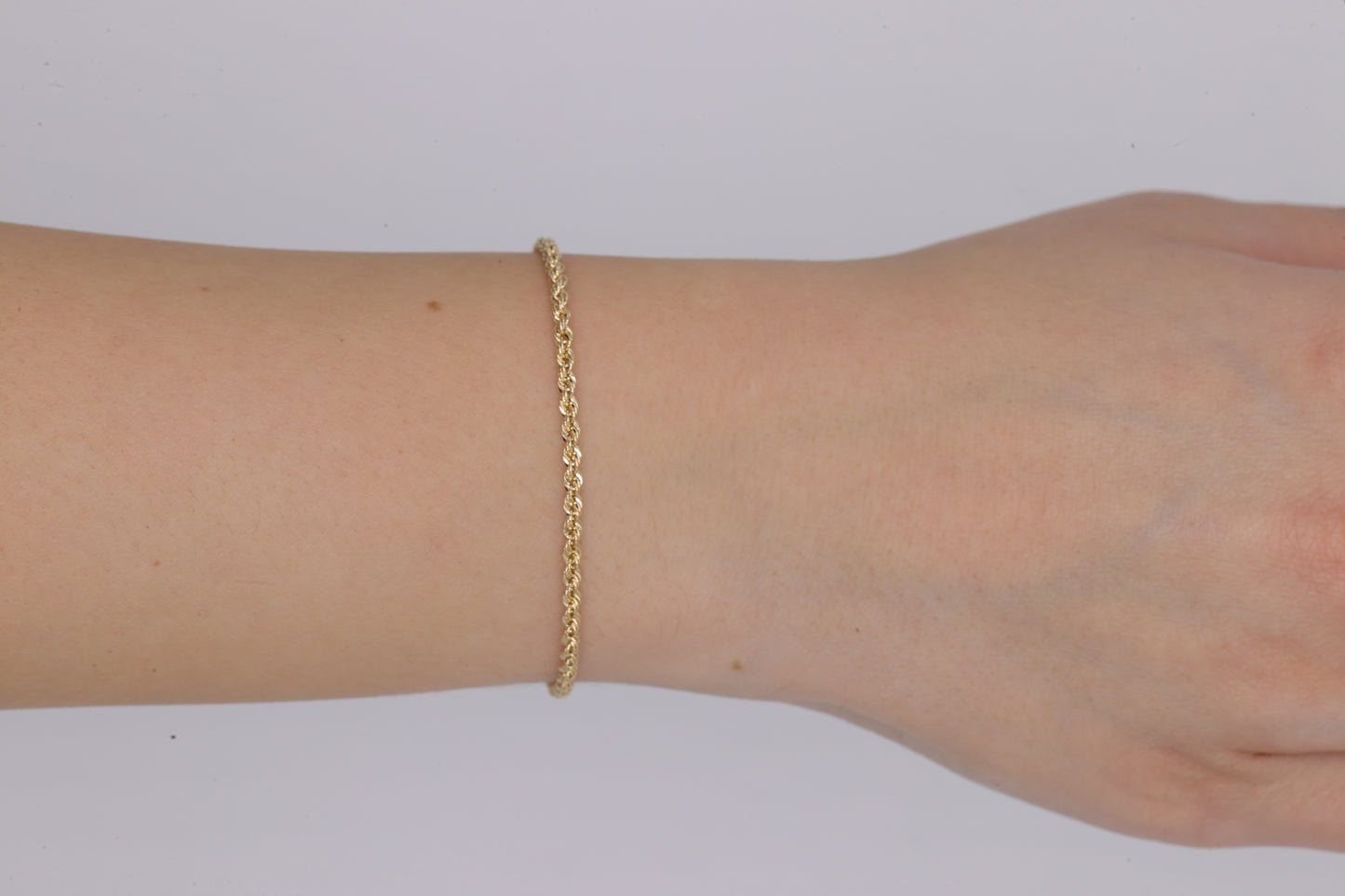 Rope Chain Bracelet, 18K Yellow Gold