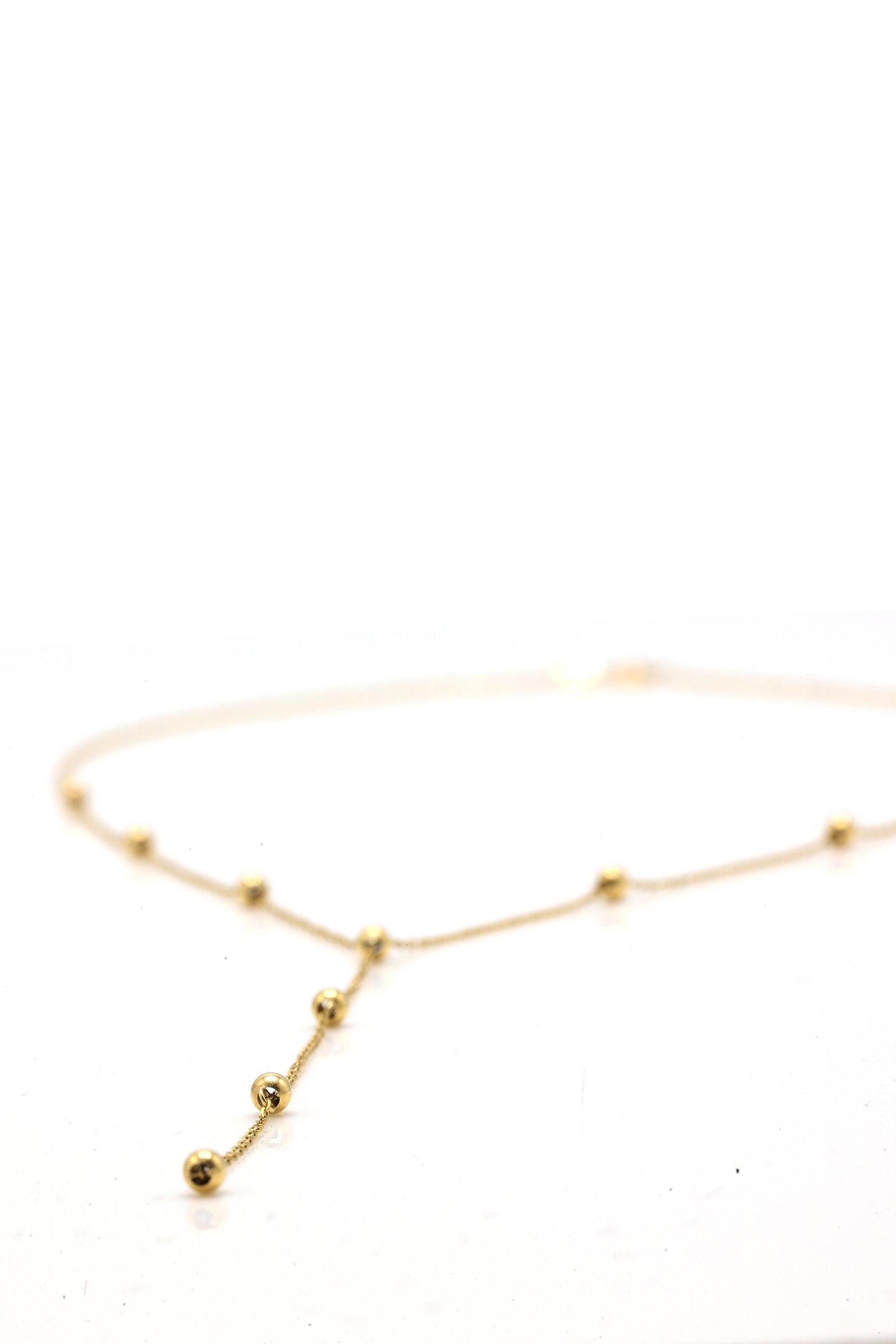 Lariat Necklace, 18K Yellow Gold