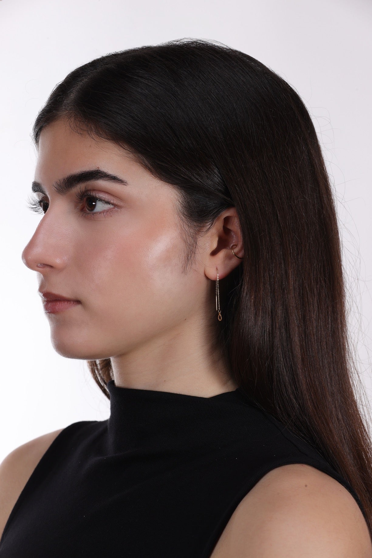 Tear Drop Earrings, 18K Yellow Gold
